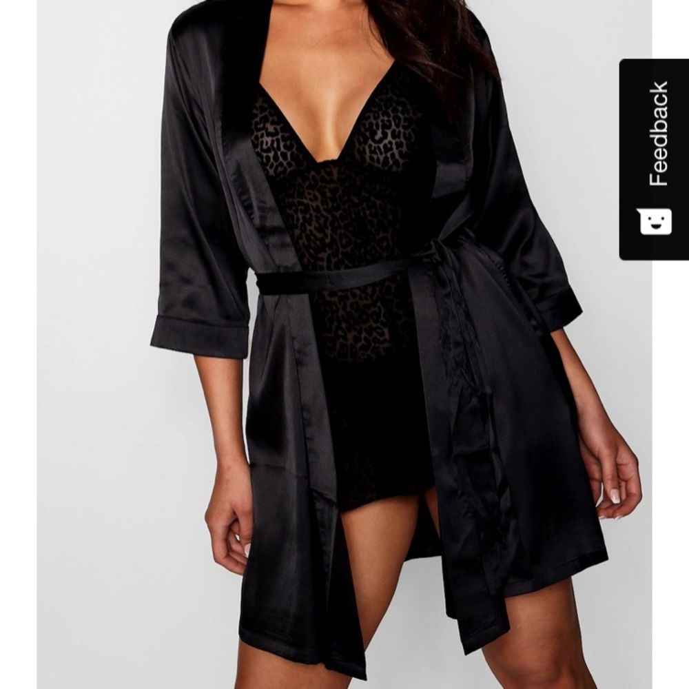 Satin robe